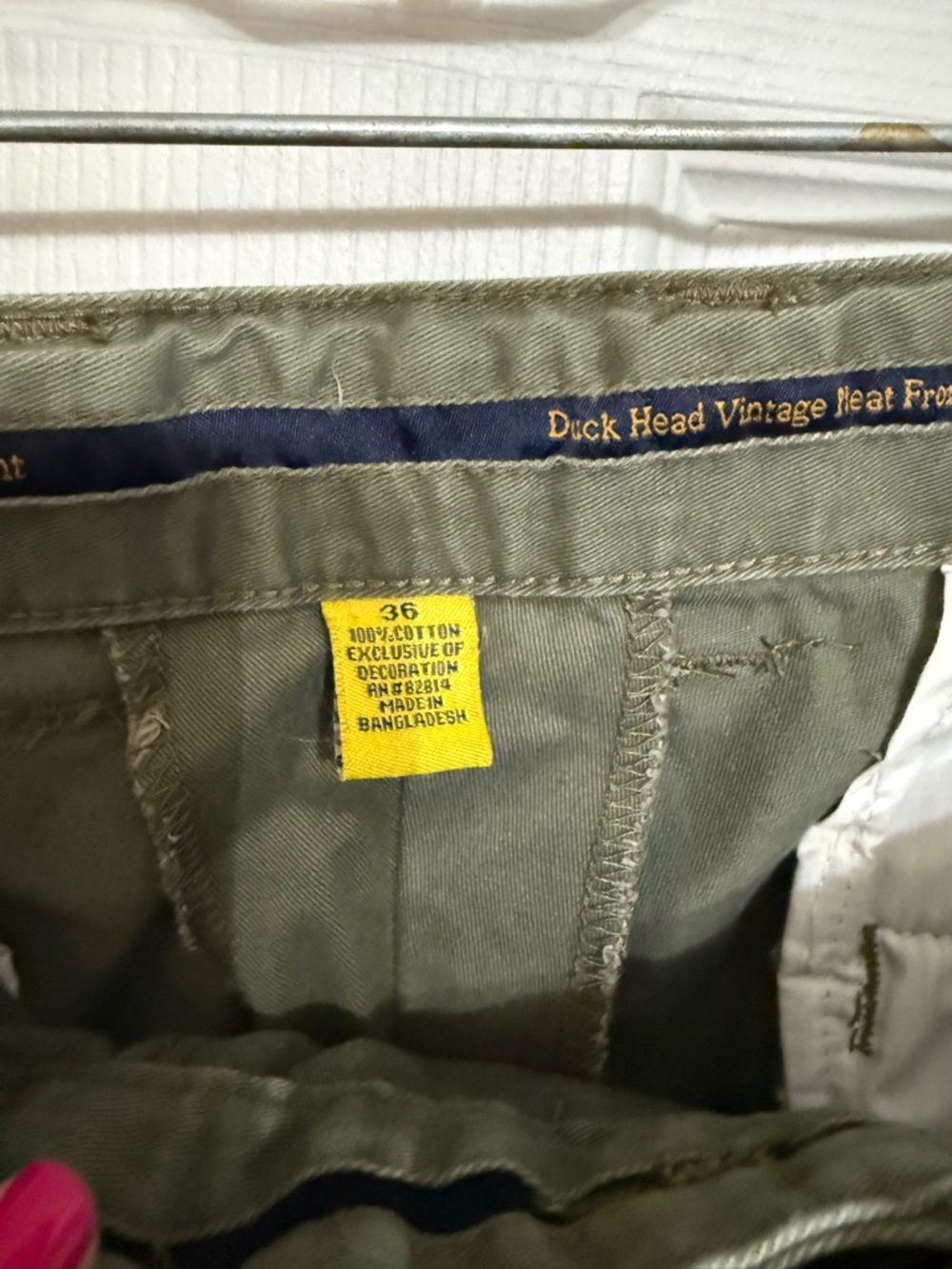 NWT Duck Head size 36 Olive Green Men’s Casual Shorts - Picture 2 of 4